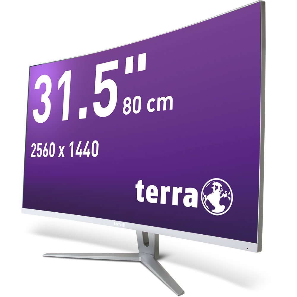 TERRA LCD/LED 3280W V2 silver/white CURVED 2xHDMI/DP-1