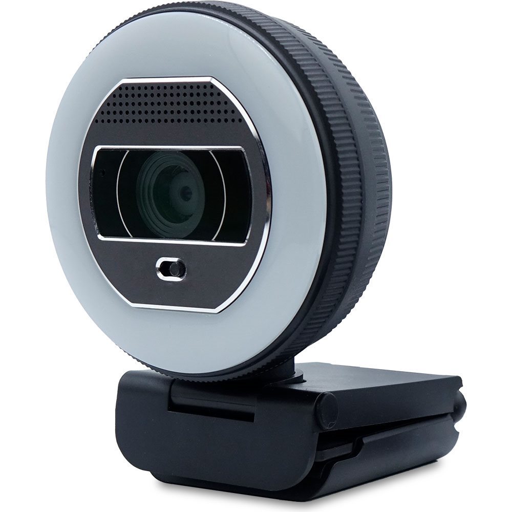 TERRA Webcam Halo mit LED-Lichtkranz (C1868pro) und Privatschieber Full-HD, Auto Focus, Stereo Mic, Privacy Slider-2